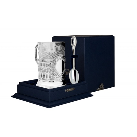 картинка Серебряный подстаканник "Гербовый" Артикул: 872ПС00006, 171ЛЖ03001, Ф0170207,