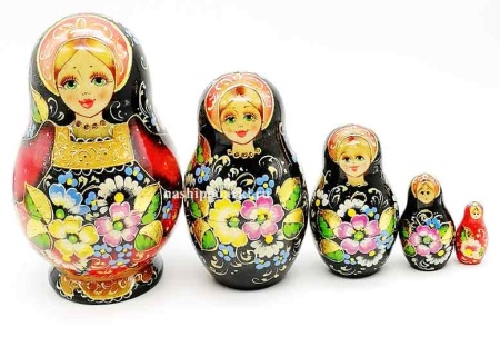 Матрешка "Букет" 13 см. 5 мест арт. 4367312