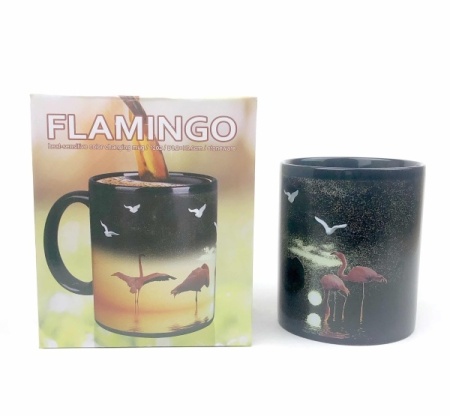 Кружка меняет рисунок "Фламинго" Артикул: 4744 