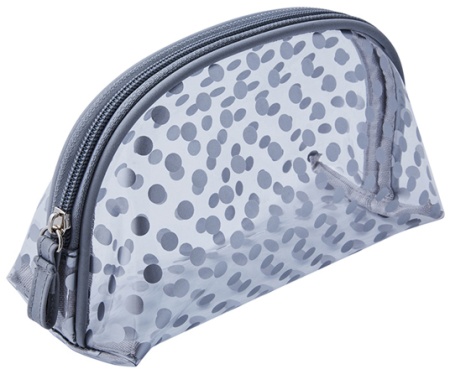 Косметичка "Горох" DEWAL BEAUTY BG-12grey 