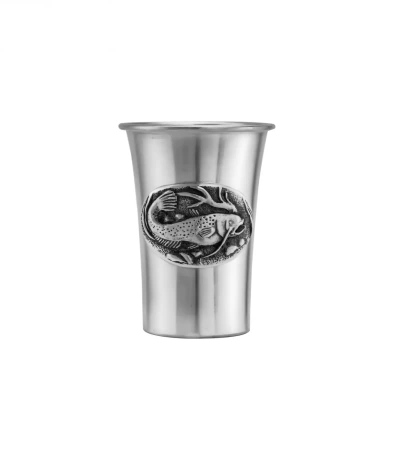 Стопка "Сом" посеребренная полированная с чернением Артикул: КМ176СТ06  Стопка "Сом" посеребренная полированная с чернением Артикул: КМ176СТ06