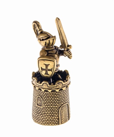 Напёрсток Крепость с рыцарем 18х49 мм. арт. 619