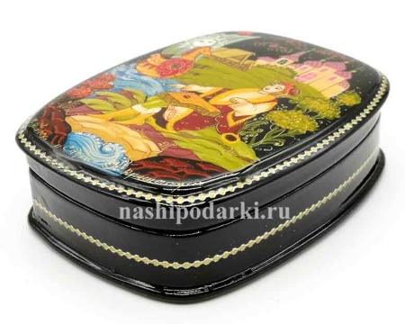 Шкатулка палех Садко 10х8 см. арт. 4367852 