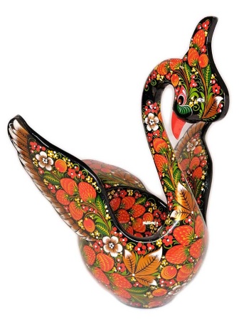 лебедь хохлома