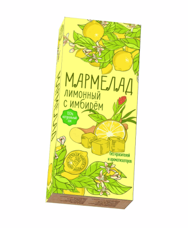 Мармелад натуральный Имбирь с лимоном 200 г арт. 67533