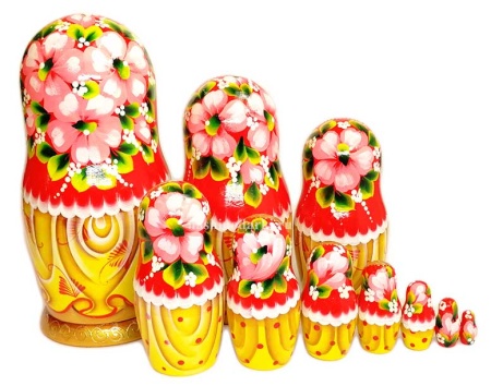 картинка Матрешка "Москва" 27 см. 10 мест арт. 1652224 матрешки