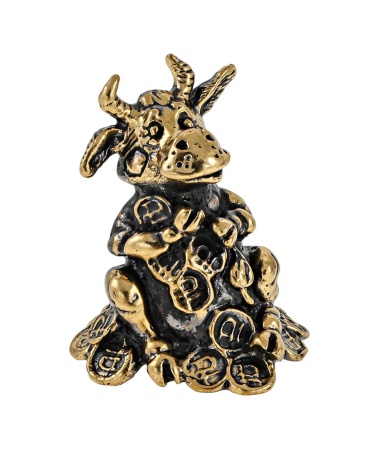 Бычок Денежный без подставки 25х35 мм. арт. 2687.1