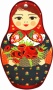картинка Доска керамическая "Матрешка" арт. 346423 магазин подарков