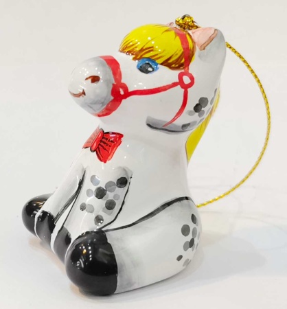 Лошадка майолика подвес 6 см арт. 8767334