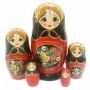 картинка Матрешка Хохлома 5 мест 17см арт. 1118352 картинка Матрешка Хохлома 5 мест 17см арт. 1118352
