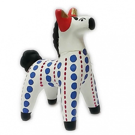 Дымковская игрушка "Конь" 9х7см арт. 1118160