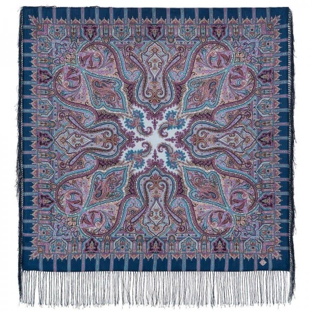 Павлопосадский платок «ШАФРАН» 1155-12 