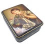 Шкатулка лаковая миниатюра "Вышивальщица"  10х13 см. арт. 6426735