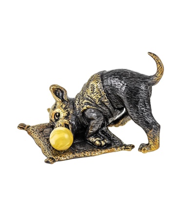 Собака Игруля без подставки 45х35 мм. арт. 1750.1