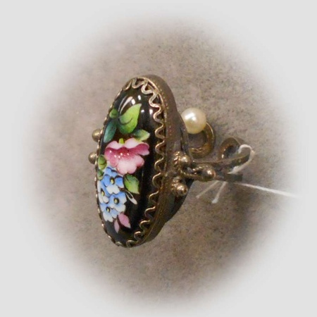 картинка Ростовская финифть Брошь арт. 1118451 