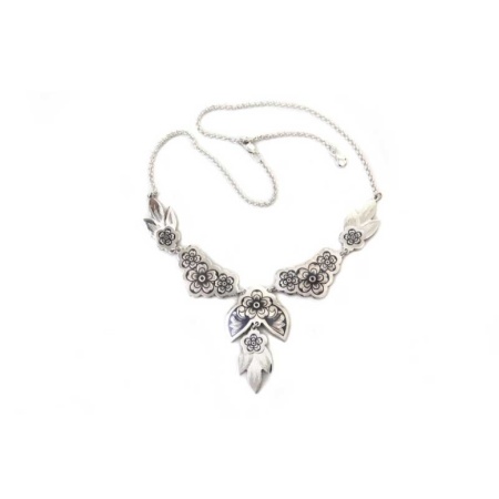 картинка Серебряное Колье "Цветочная соната" Арт: 10190160А05 