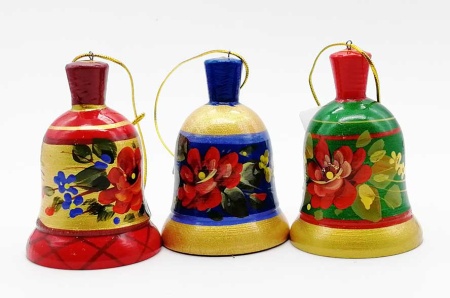 Колокольчик дерево, ручная роспись арт. 568732 Колокольчик дерево, ручная роспись арт. 568732