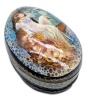 Шкатулка авторская лаковая "Сказки Пушкина - морская раковина" 18-11 см. арт. 63622