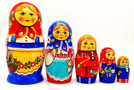 Сергиево-посадская матрешка 5 кукол 15см арт. 76432