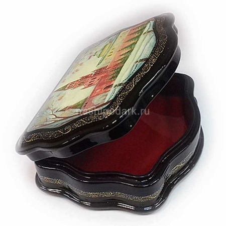 Шкатулка Палех "Московский Кремль" 11х13см Арт. 140219203 