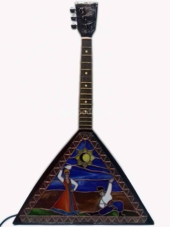 Витражная лампа Тиффани 220 "Балалайка" 70х43см Арт. 150319570  Витражная лампа Тиффани 220 "Балалайка" 70х43см Арт. 150319570
