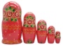 Матрешка Москва красная 18 см. 5 мест арт. 56229