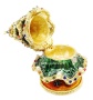 Елочка шкатулка Фаберже 10 см. арт. 896763 