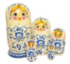 Матрешка гжель 5 мест 18 см арт. 8675635