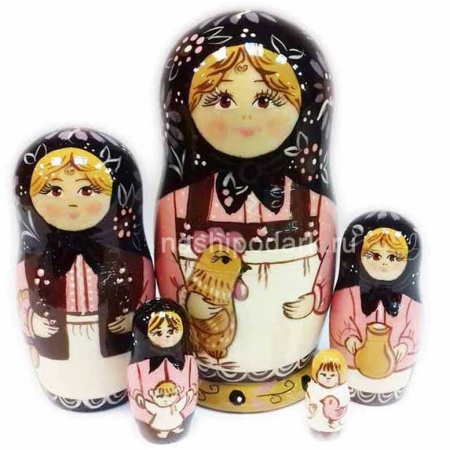 Матрешка русская 5 предметов 14см Арт. 060319466