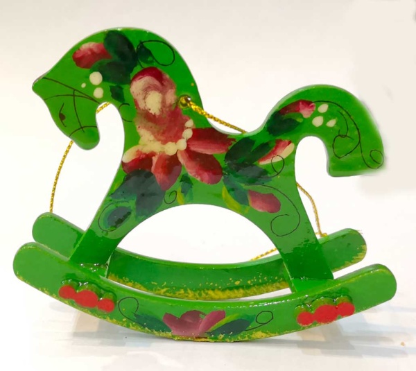 Лошадка дерево подвес 7 см арт. 8753433