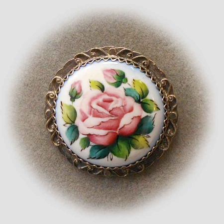 картинка Ростовская финифть Брошь арт. 1118433  картинка Ростовская финифть Брошь арт. 1118433