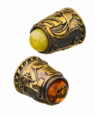 Напёрсток Фрегат с кабашоном 20х30 мм. арт. 759