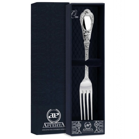 Серебряная столовая вилка "Фамильная" Артикул: 1254ВЛ01001, Ф2450101, магазин 