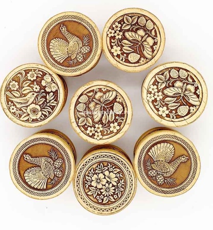 картинка Шкатулка береста 6х5 см. арт. 4368867 магазин русских сувениров  Наши подарки