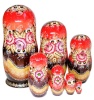 картинка Матрешка зимняя тройка 7 мест 25 см. арт. 346221 матрешки