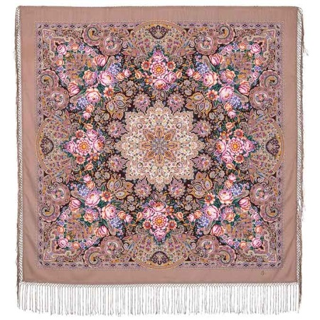 Павлопосадский платок "Бенефис" 135х135см 1769-16 
