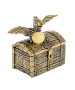 Фигурка из латуни Сундук с попугаем 40х38 мм. арт. 539