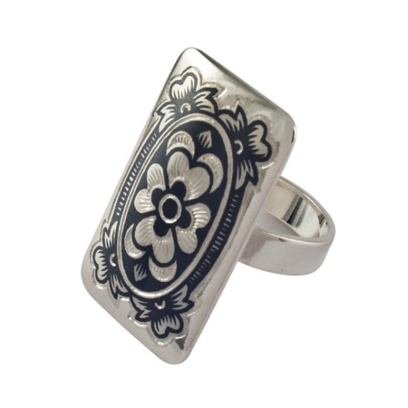 картинка Необычные кольца из серебра "Лето" Арт: 10020478А05 