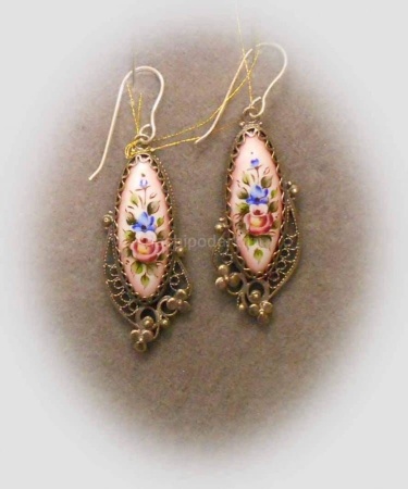 картинка Ростовская финифть Серьги арт. 1118413 