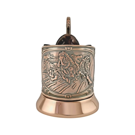 картинка Подстаканник медный "Тройка"  Артикул:  С9608/24