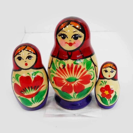 Матрешка "Вятская" 3 места 7см арт. 1218732