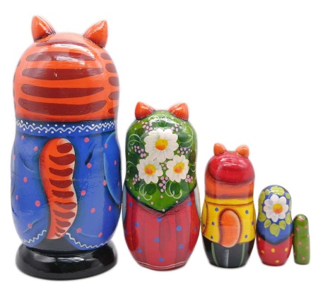 Матрешка Матрешка сказка "Кот баюн" 16 см. 5 мест арт. 546533 русских сувениров  Матрешка Матрешка сказка "Кот баюн" 16 см. 5 мест арт. 546533 русских сувениров