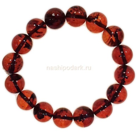 картинка Янтарный браслет 1.5см 14гр Арт. 050419717 магазин 