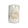 Серебряная Подвеска-жетон "Рыбы" Арт: 10040479Р11