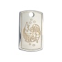 Серебряная Подвеска-жетон 