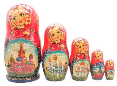 Матрешка авторская "Москва" 18 см. арт. 573529