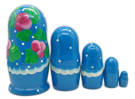 Матрешка дешевая 5 мест 15 см. арт. 6567329