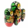 картинка Матрешка Хохлома 5 мест 9см арт. 1118355