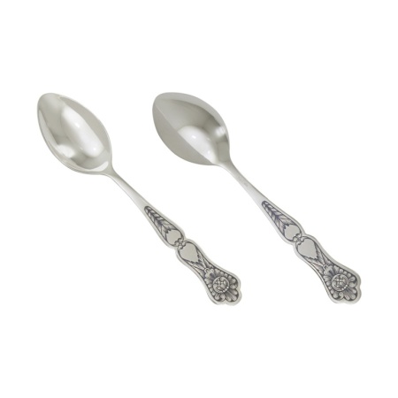 Серебряная Ложка чайная «Черневой рисунок»