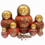 картинка Матрешка Хохлома 14 мест арт. 1118350